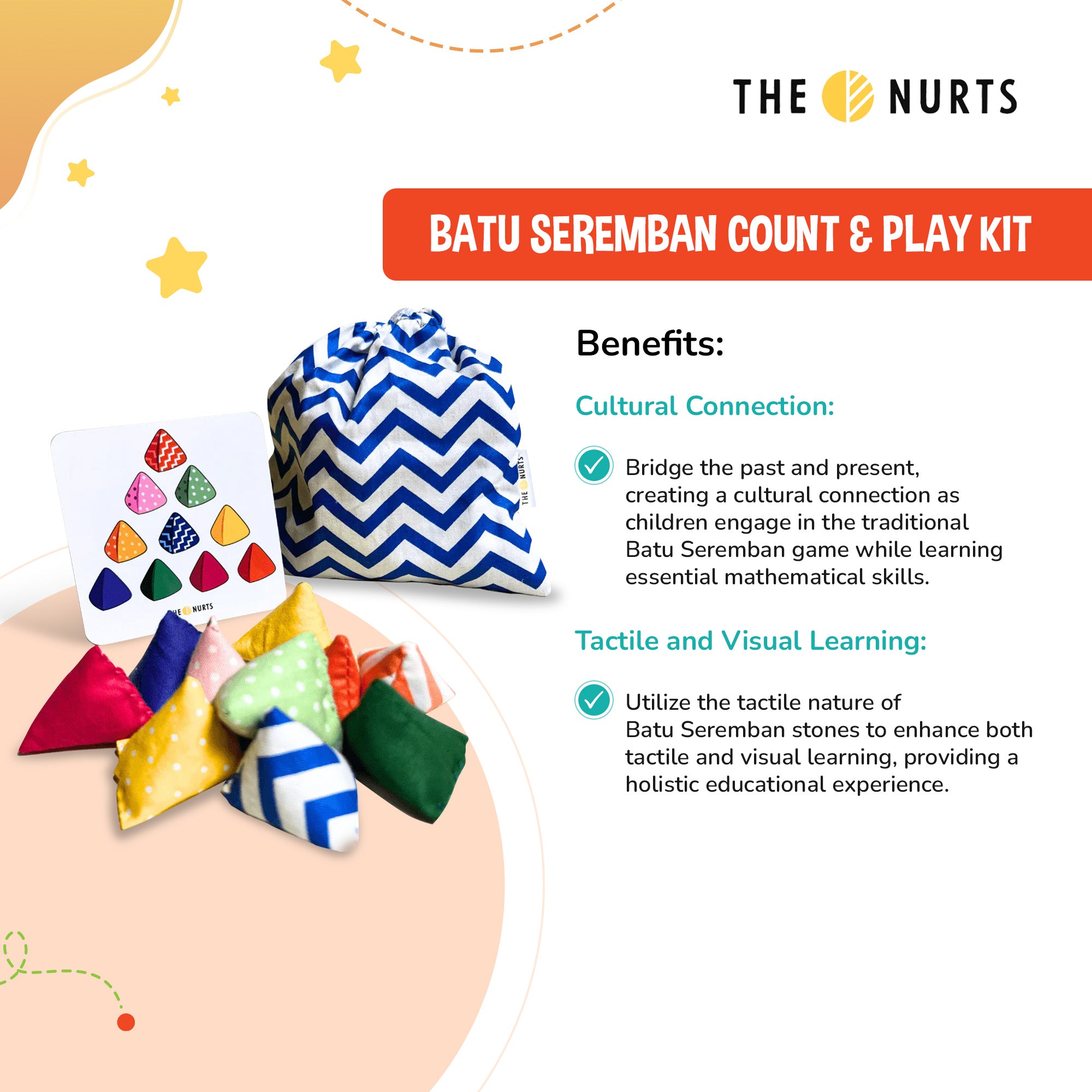 The Nurts BATU SEREMBAN COUNT & PLAY KIT for 2Y+