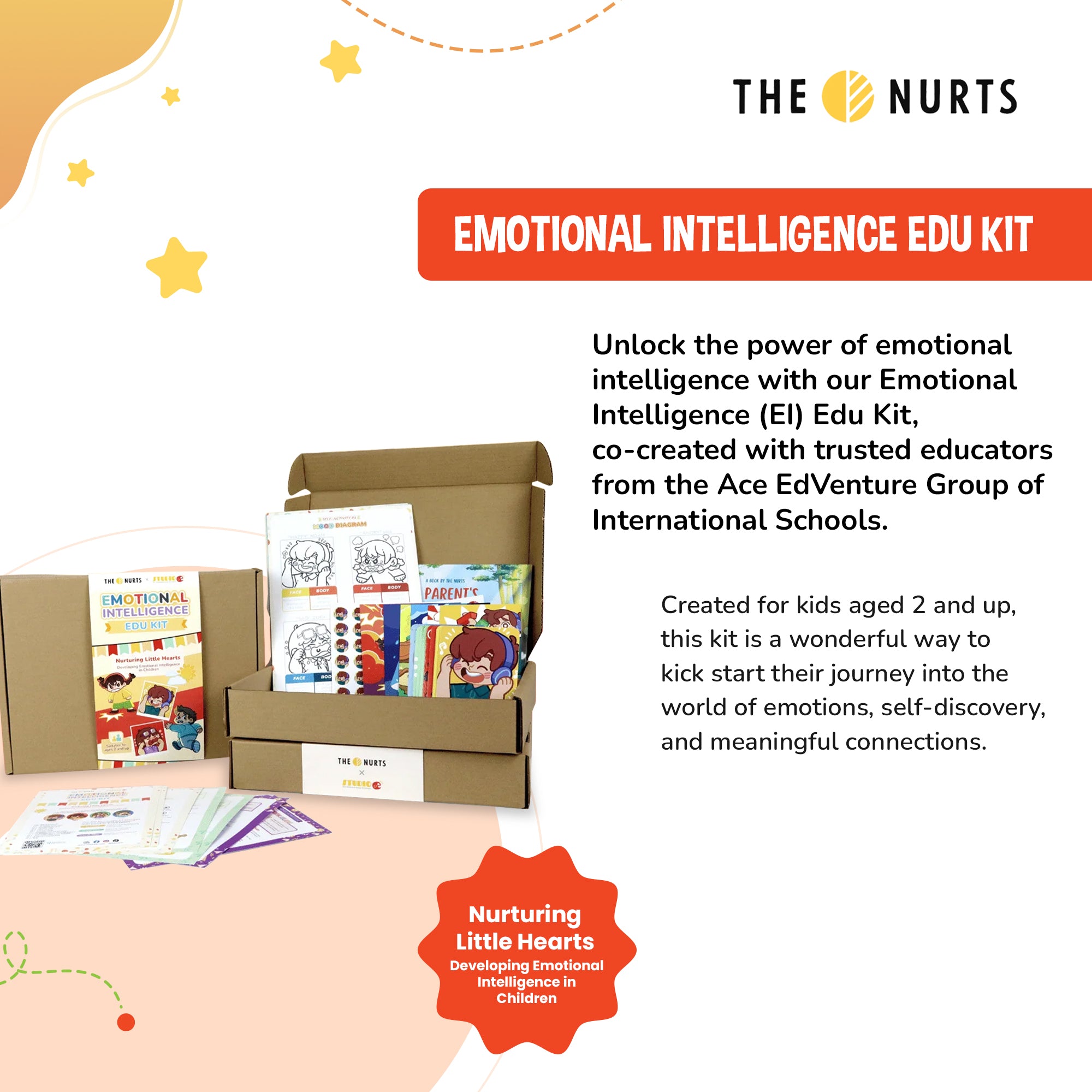 The Nurts EMOTIONAL INTELLIGENCE (EI) EDU KIT for 2Y+