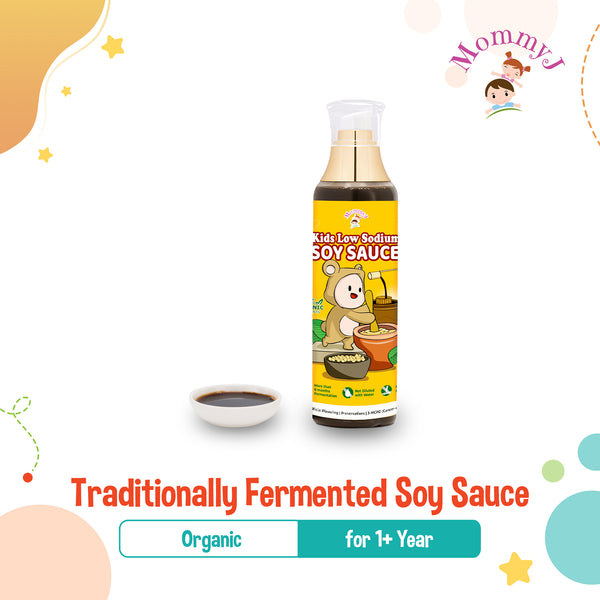 MommyJ Traditionally Fermented Organic Soy Sauce for 12M+