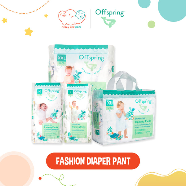Offspring Chlorine-Free Fashion Diaper, PANT or PULL UP