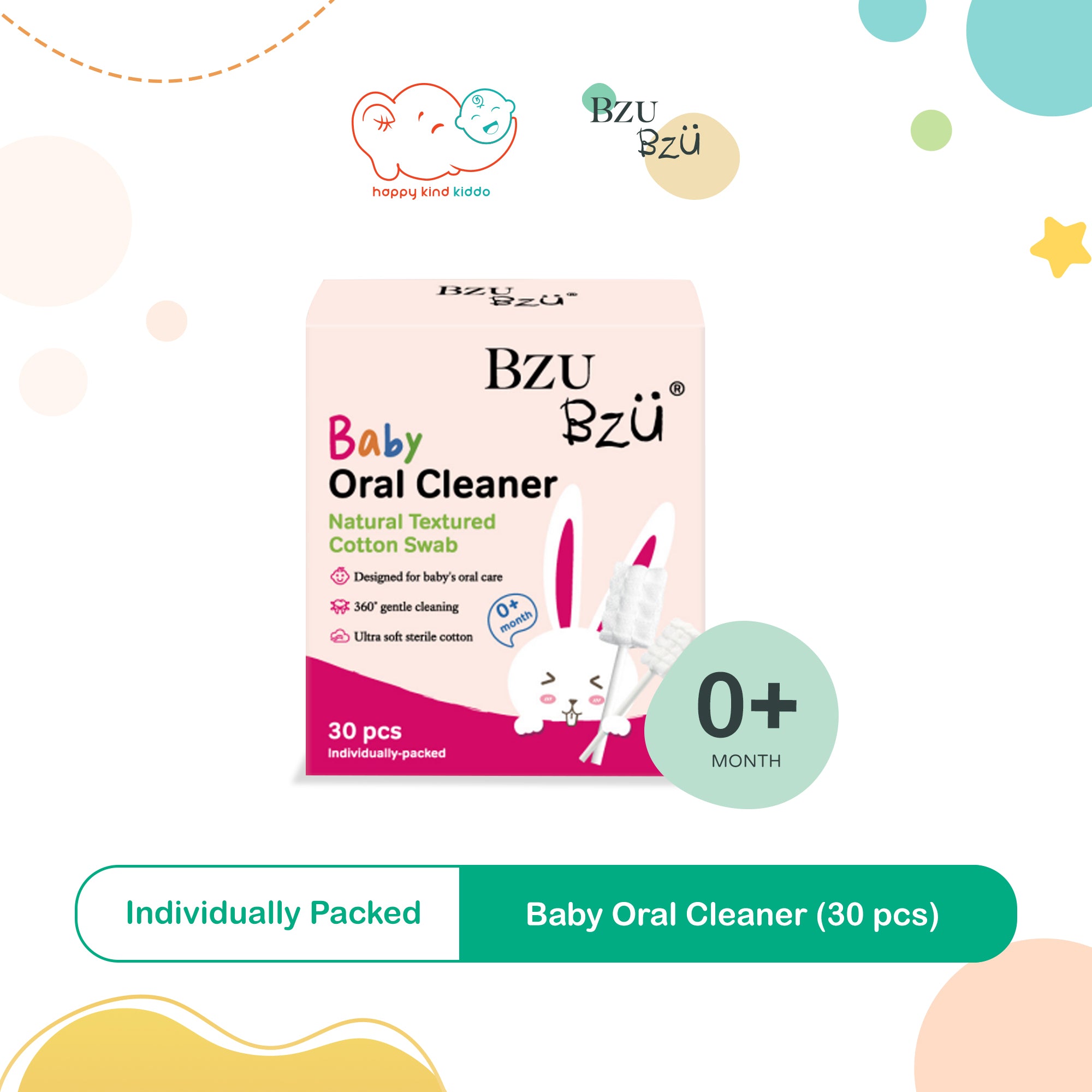 Bzu Bzu Baby Oral Cleaner (30 pcs)