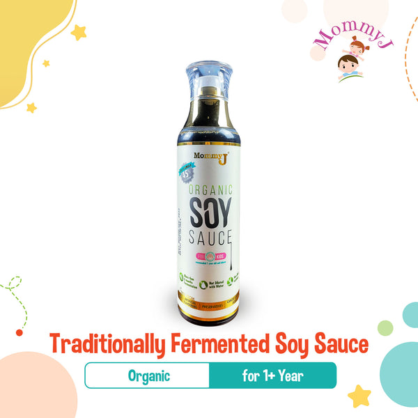 MommyJ Traditionally Fermented Organic Soy Sauce for 12M+
