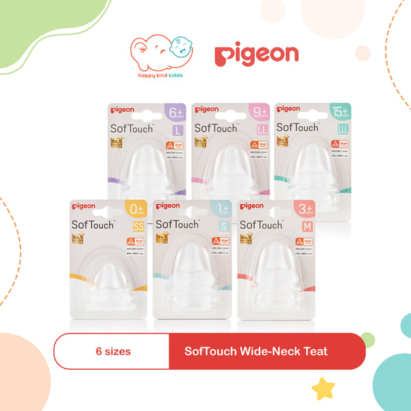 Pigeon SofTouch Wide-Neck Teat (2pcs)