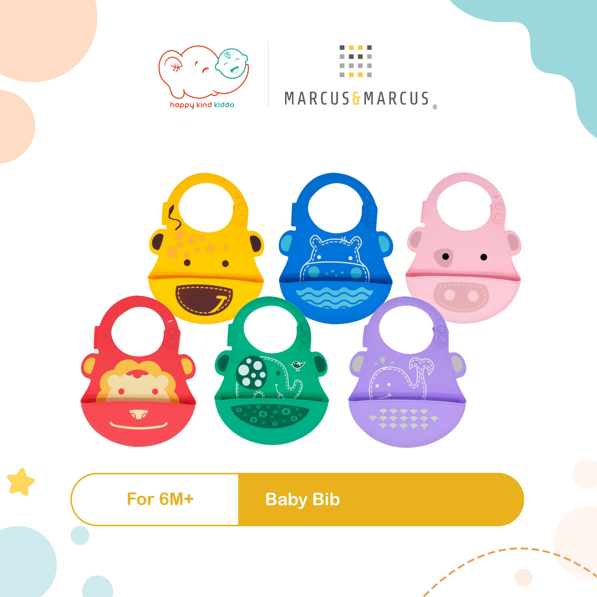 Marcus & Marcus Baby Bib for 6M+