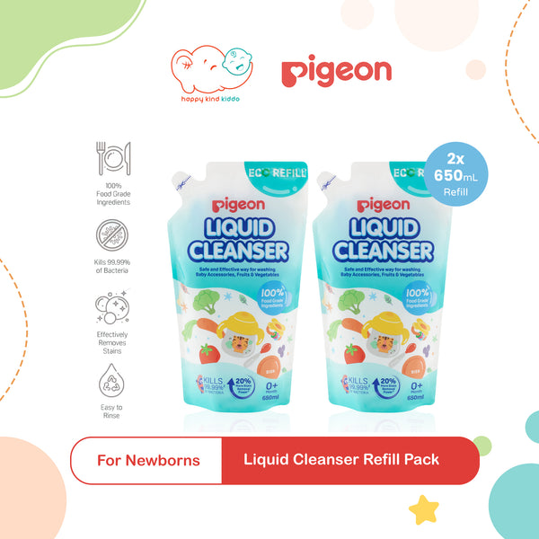 Pigeon Liquid Cleanser Refill Pack (2 packs), 650mL