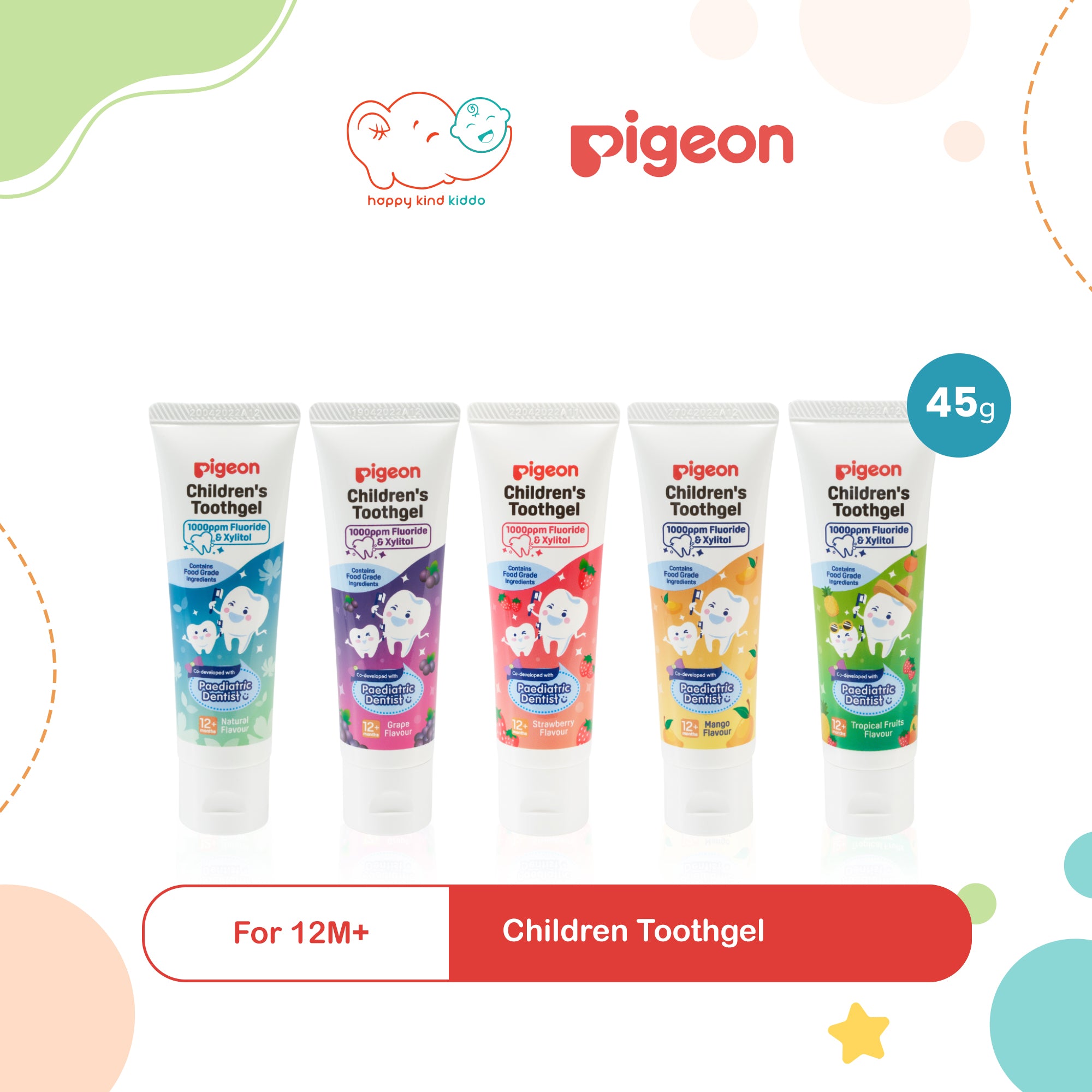 Pigeon Children Toothgel for 12M+ (45g)