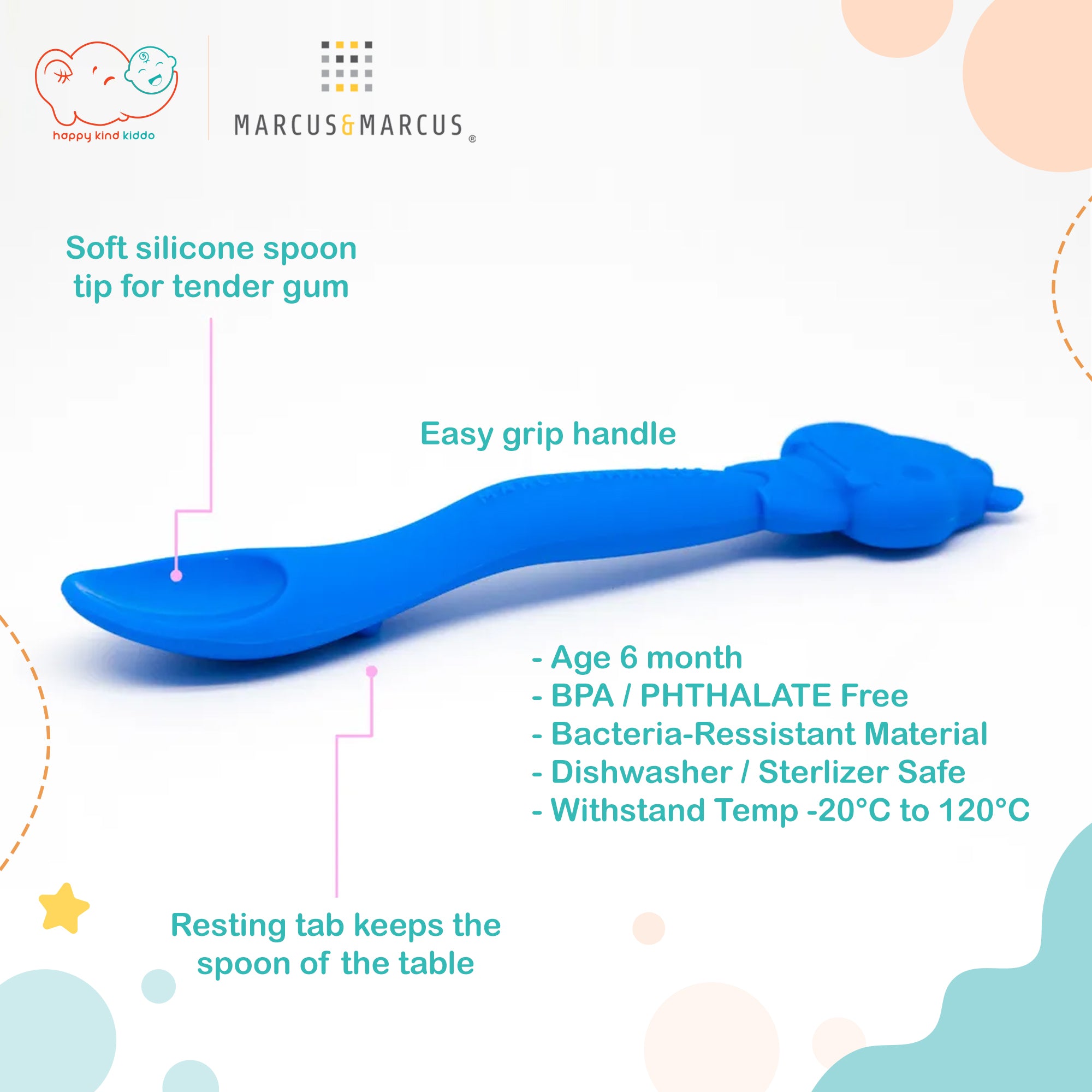 Marcus & Marcus Feeding Spoon for 6M+