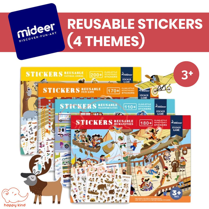 Reusable Stickers (4 Themes) from MiDeer