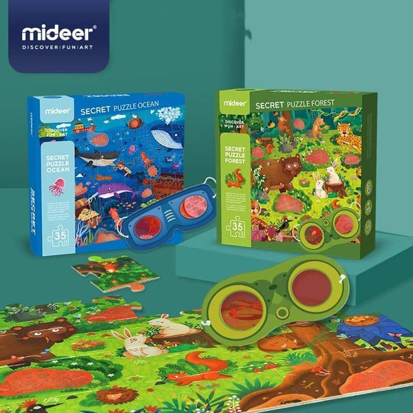 Mideer Secret Puzzle - Ocean and Forest (35 Pcs)