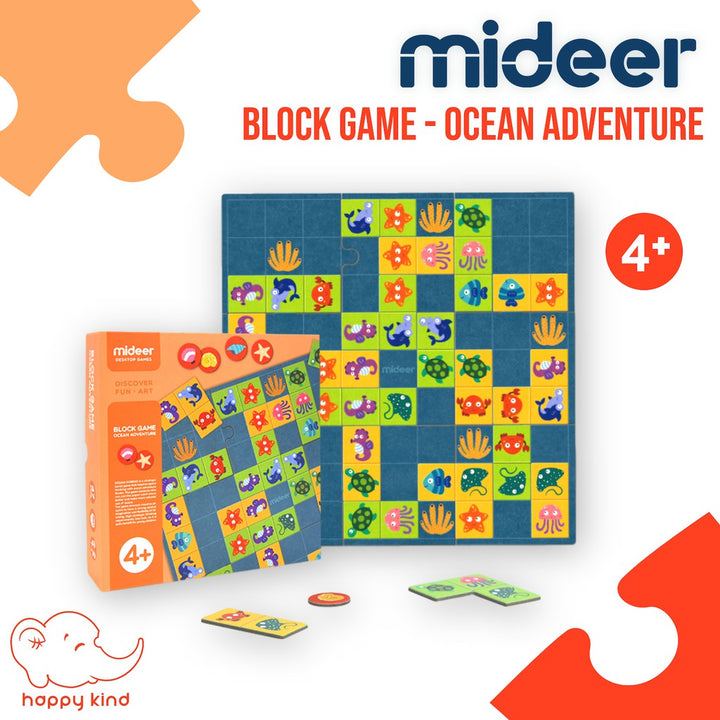 Mideer Block Board Game - Ocean Adventure