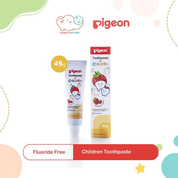 Pigeon Children Toothpaste for 6M+, Strawberry (45g)