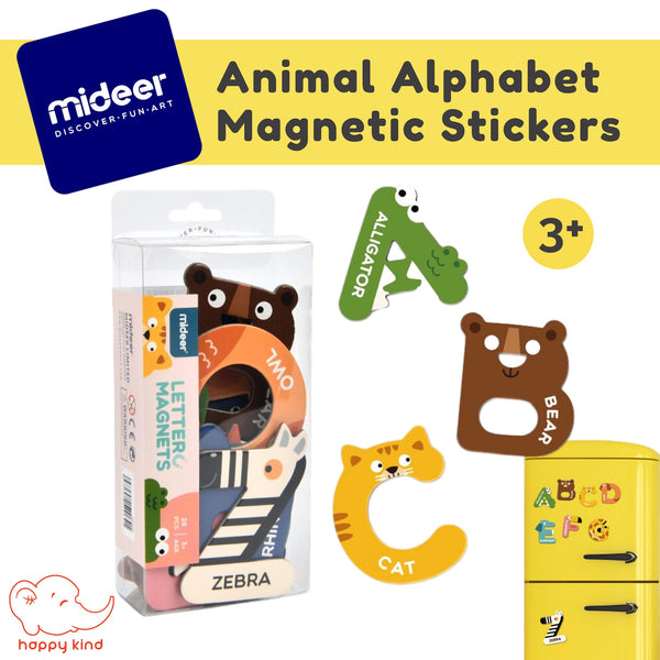 Mideer Animal Alphabet Magnetic Stickers