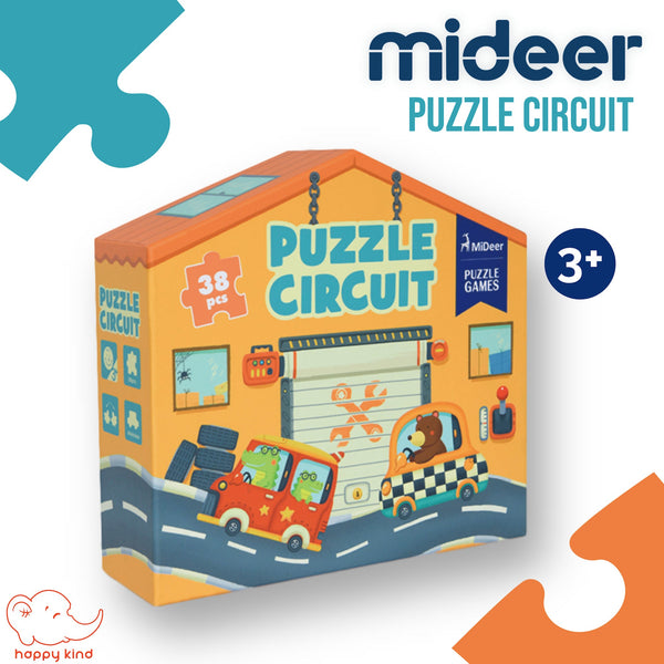 Mideer Puzzle Circuit Early Learning Educational 38 Pieces