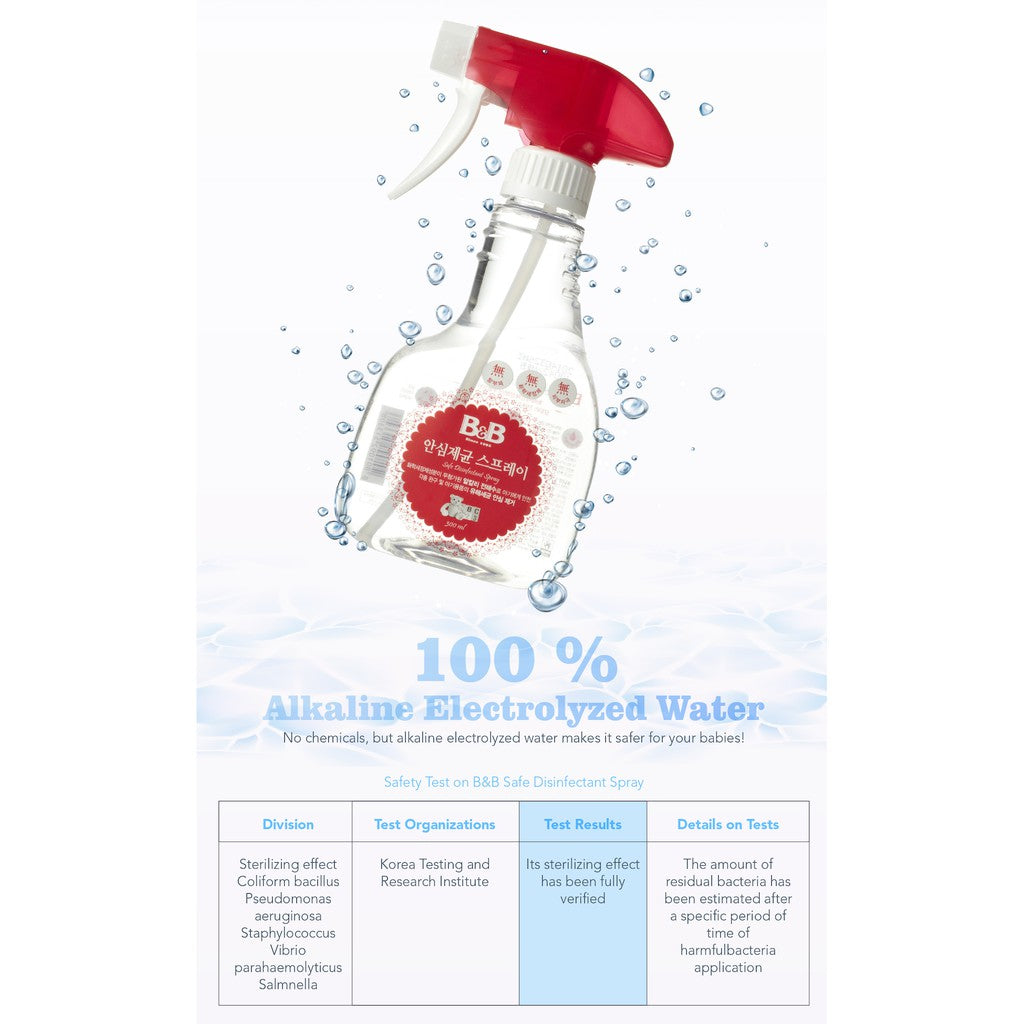 B&B Safe Disinfectant Spray, 300ml Bottle – Happy Kind Kiddo MY